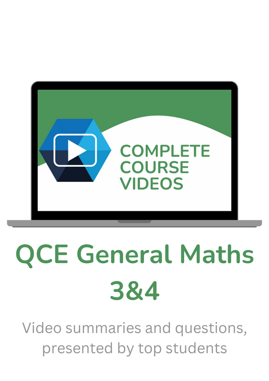 ATAR Notes Complete Course Videos: QCE General Maths 3&4