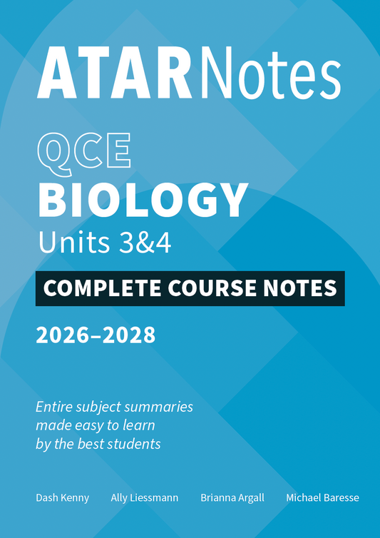 ATAR Notes QCE Biology 3&4 Complete Course Notes (2026-2028)