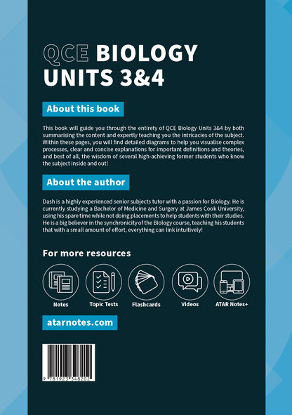 ATAR Notes QCE Biology 3&4 Complete Course Notes (2026-2028)