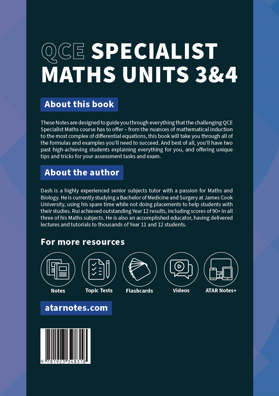 ATAR Notes QCE Specialist Maths 3&4 Complete Course Notes (2026-2028)