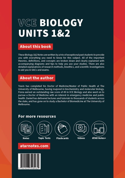 ATAR Notes VCE Biology 1&2 Notes (2025-2026)
