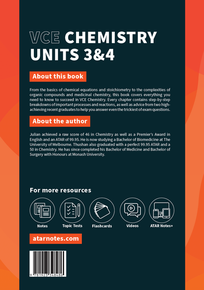 ATAR Notes VCE Chemistry 3&4 Notes (2025-2027)