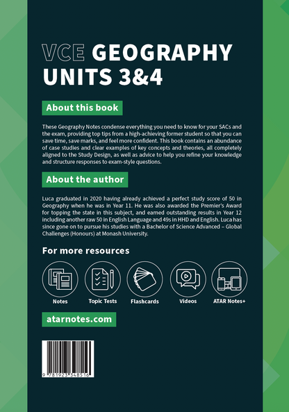 ATAR Notes VCE Geography 3&4 Complete Course Notes (2025-2026)