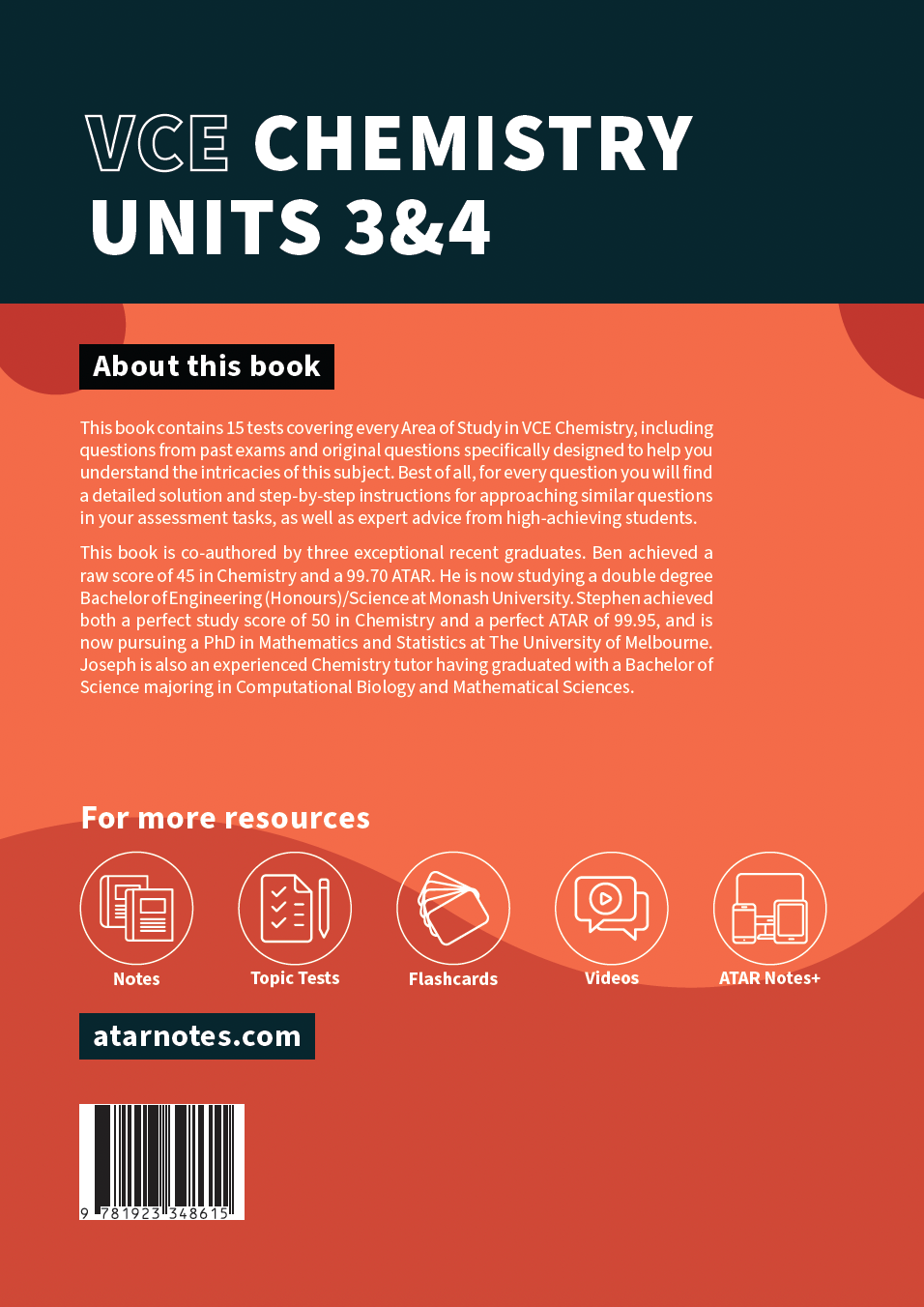 ATAR Notes VCE Chemistry 3&4 Topic Tests (2025-2027)