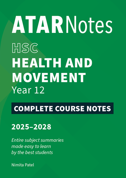 ATAR Notes HSC Year 12 Health and Movement Science Complete Course Notes (2025-2028)