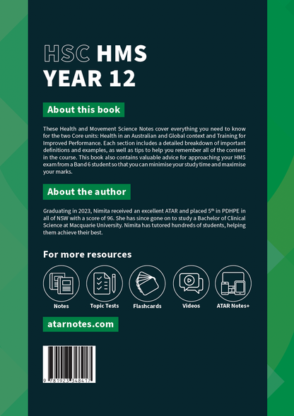 ATAR Notes HSC Year 12 Health and Movement Science Complete Course Notes (2025-2028)