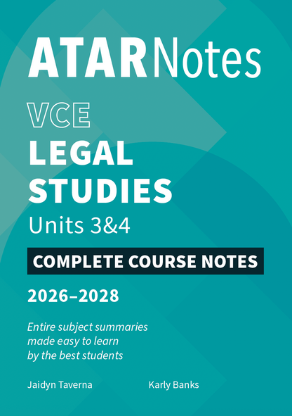 Top Marks VCE Legal Studies 3&4 Bundle