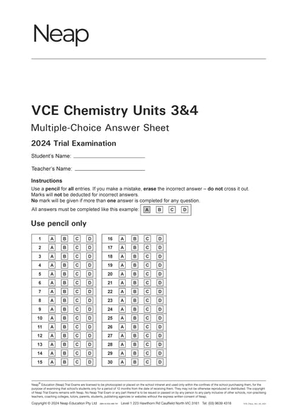 Top Marks VCE Chemistry 3&4 Bundle