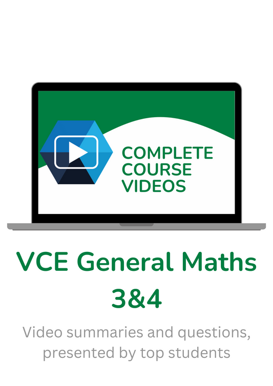 ATAR Notes Complete Course Videos: VCE General Maths 3&4