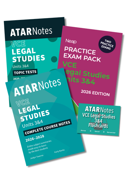 Top Marks VCE Legal Studies 3&4 Bundle