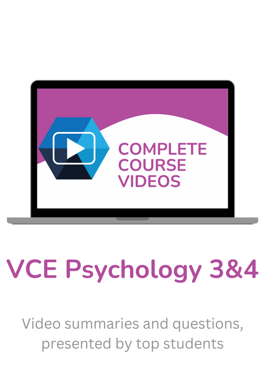 ATAR Notes Complete Course Videos: VCE Psychology 3&4