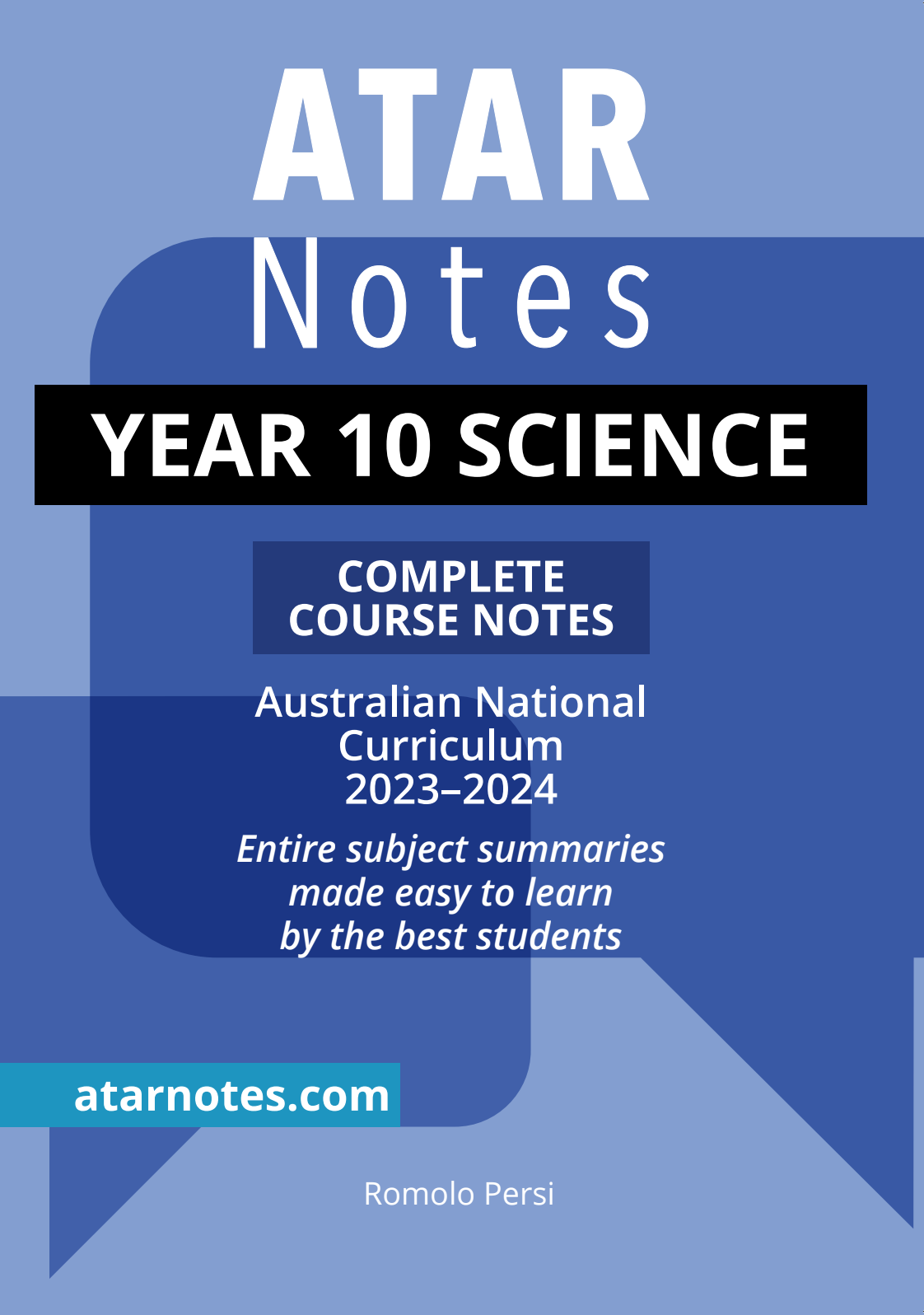 ATAR Notes Year 10 Science Complete Course Notes (2023-2024)