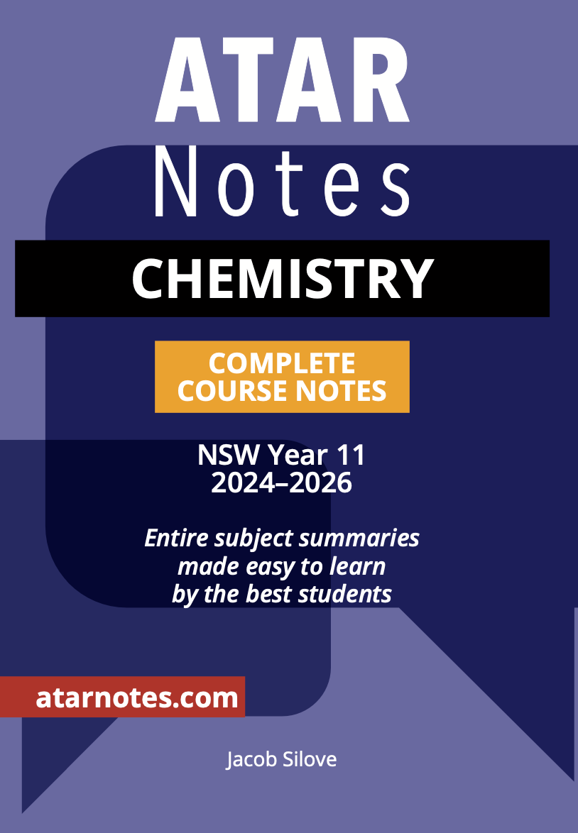 ATAR Notes HSC Year 11 Chemistry Complete Course Notes (2024-2026)