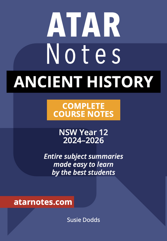 ATAR Notes HSC Year 12 Ancient History Complete Course Notes (2024-2026)