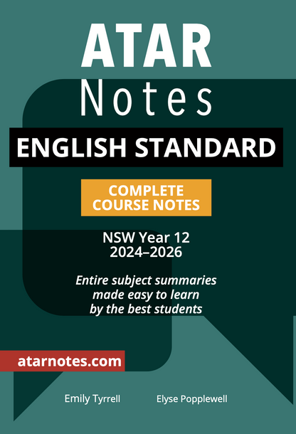 ATAR Notes HSC Year 12 English Standard Complete Course Notes (2024-2026)