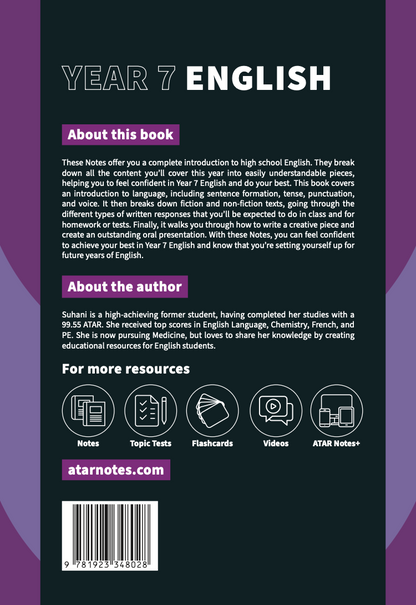 ATAR Notes Year 7 English Complete Course Notes (2025-2027)