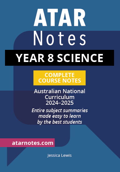 ATAR Notes Year 8 Science Complete Course Notes (2024-2025)