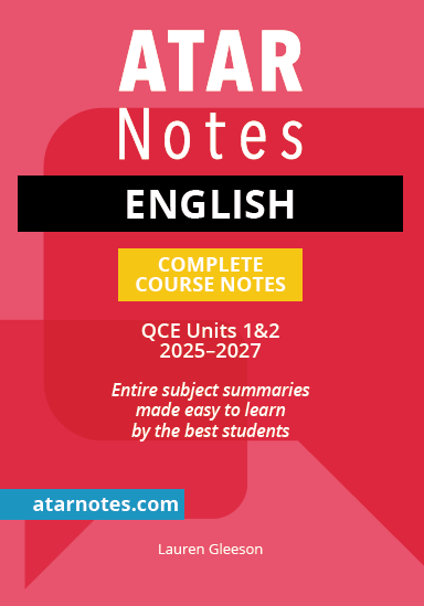 ATAR Notes QCE English 1&2 Notes (2025–2027)