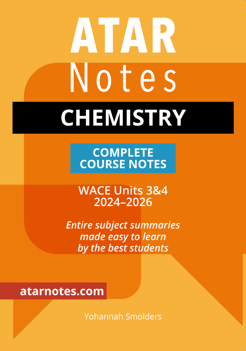 ATAR Notes WACE Year 12 Chemistry 3&4 Notes (2024-2026)