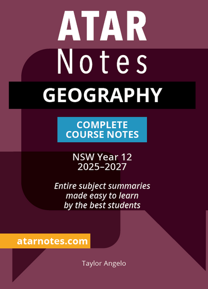 ATAR Notes HSC Year 12 Geography Complete Course Notes (2025-2027)