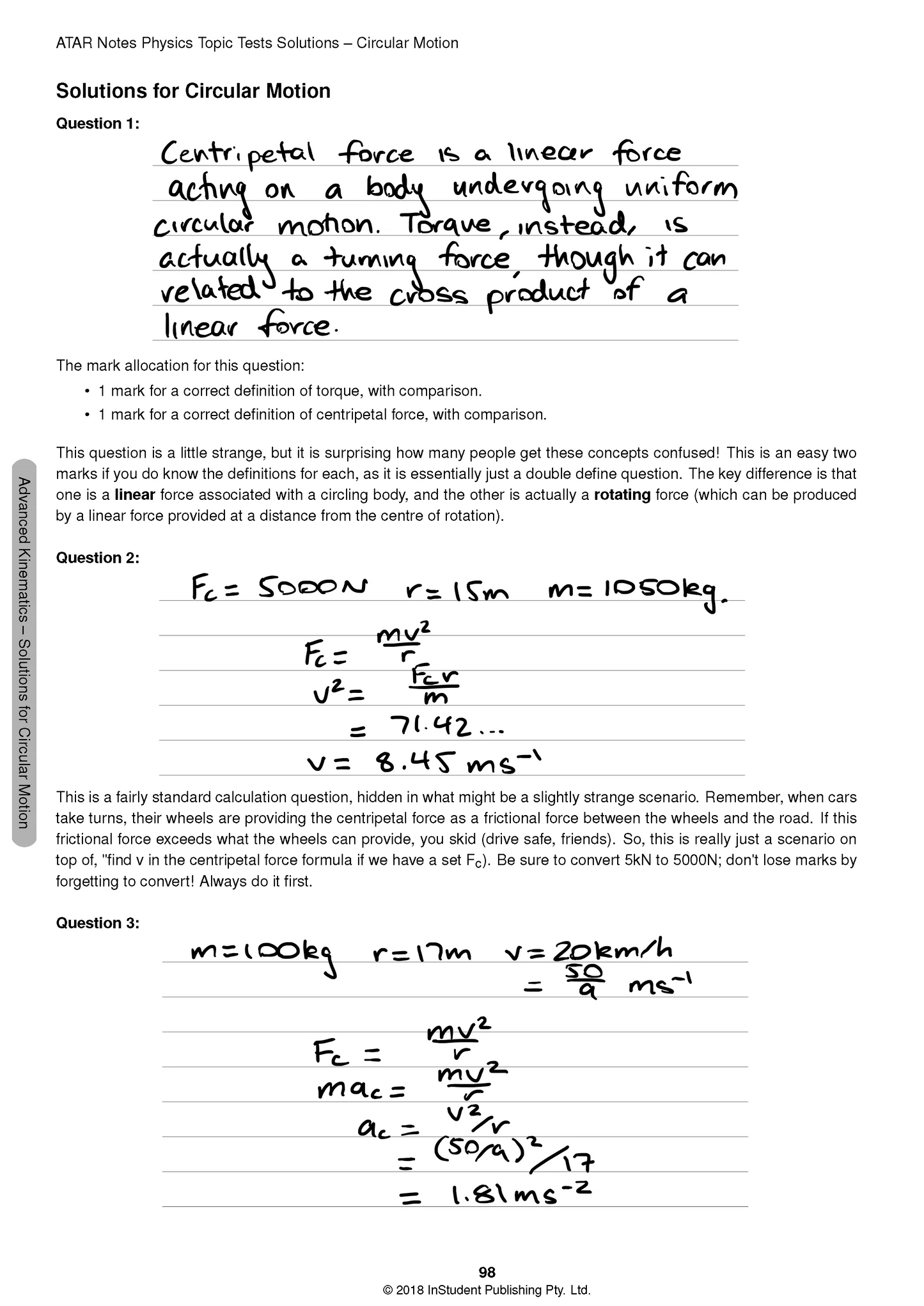 ATAR Notes HSC Year 12 Physics Topic Tests (2024-2026)