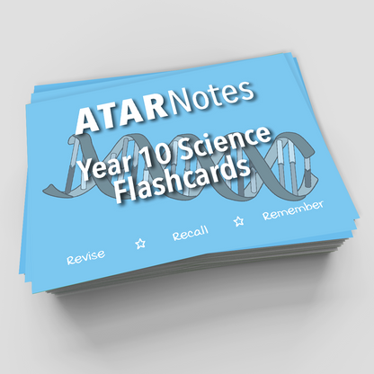 ATAR Notes Flashcards: Year 10 Science (2026 Edition)