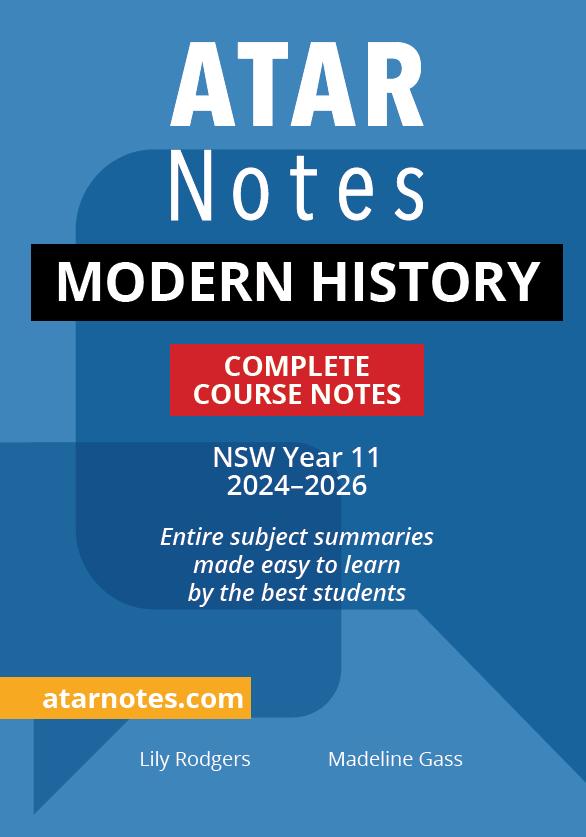 ATAR Notes HSC Year 11 Modern History Complete Course Notes (2024-2026)