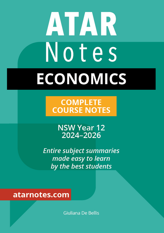 ATAR Notes HSC Year 12 Economics Complete Course Notes (2024-2026)