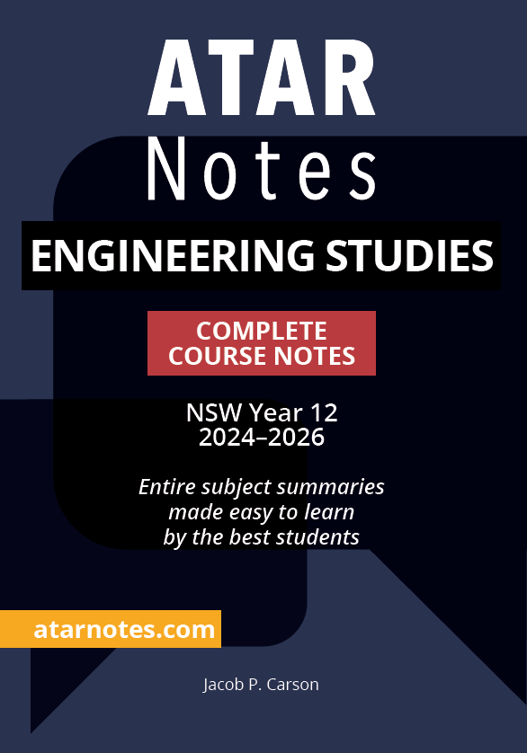 ATAR Notes HSC Year 12 Engineering Studies Complete Course Notes (2024-2026)