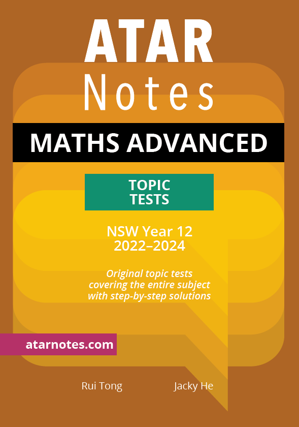 ATAR Notes HSC Year 12 Mathematics Advanced Topic Tests