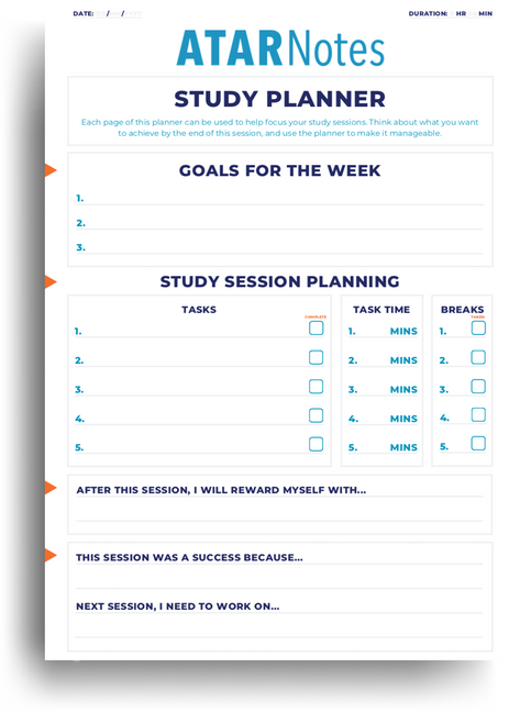 ATAR Notes Study Planner
