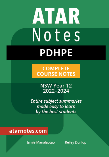 ATAR Notes HSC Year 12 PDHPE Complete Course Notes