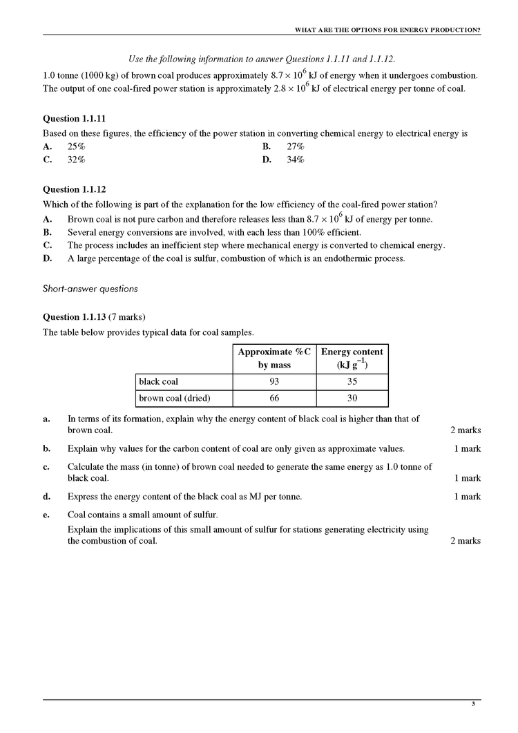 NEAP smartstudy Questions VCE Chemistry 3&4