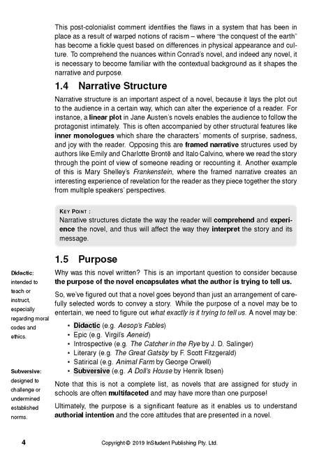 The ATAR Notes Analysis Guides: How to Analyse Novels