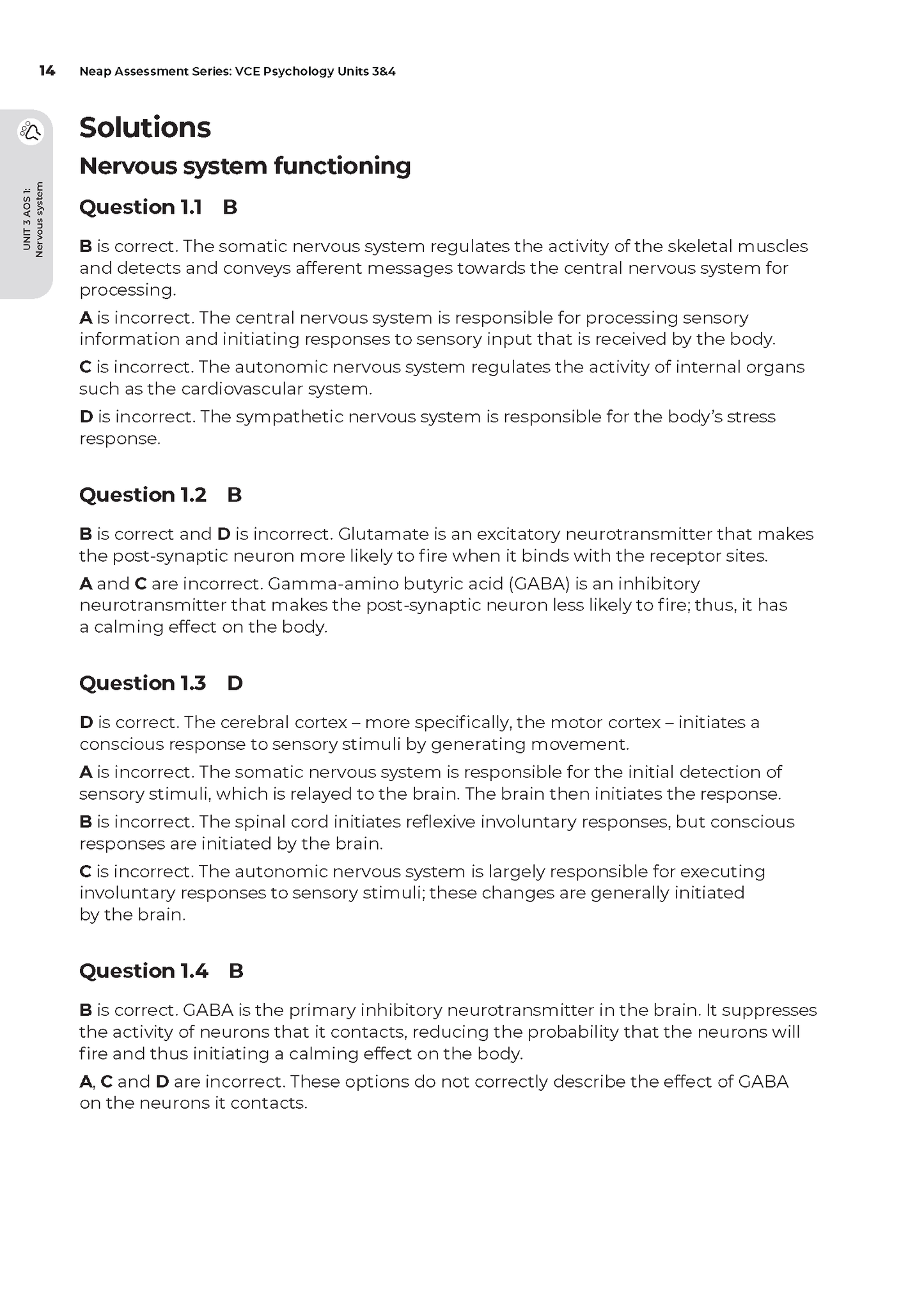Neap Assessment Series: VCE Psychology Units 3&4