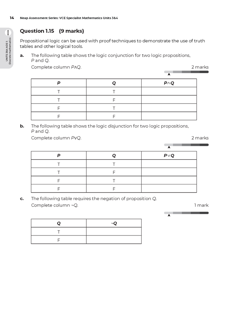 Neap Assessment Series: VCE Specialist Maths Units 3&4