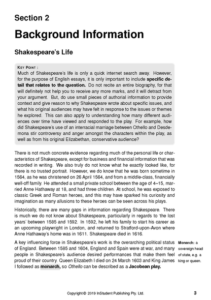 Text Guide: Othello by William Shakespeare