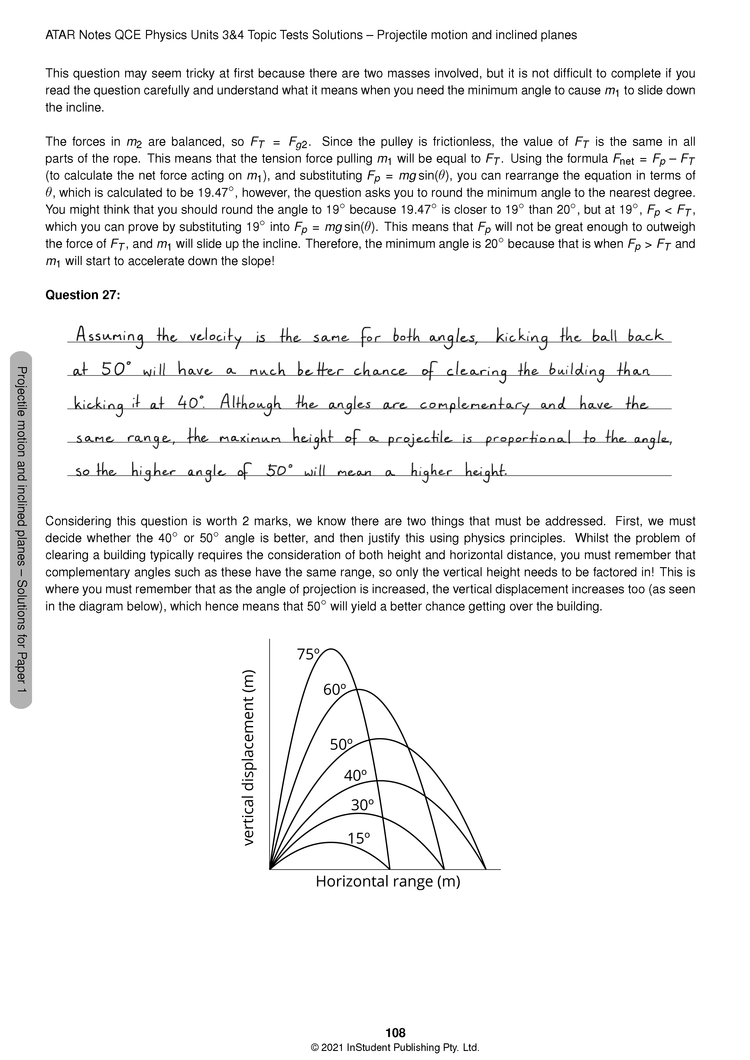 ATAR Notes QCE Physics 3&4 Topic Tests