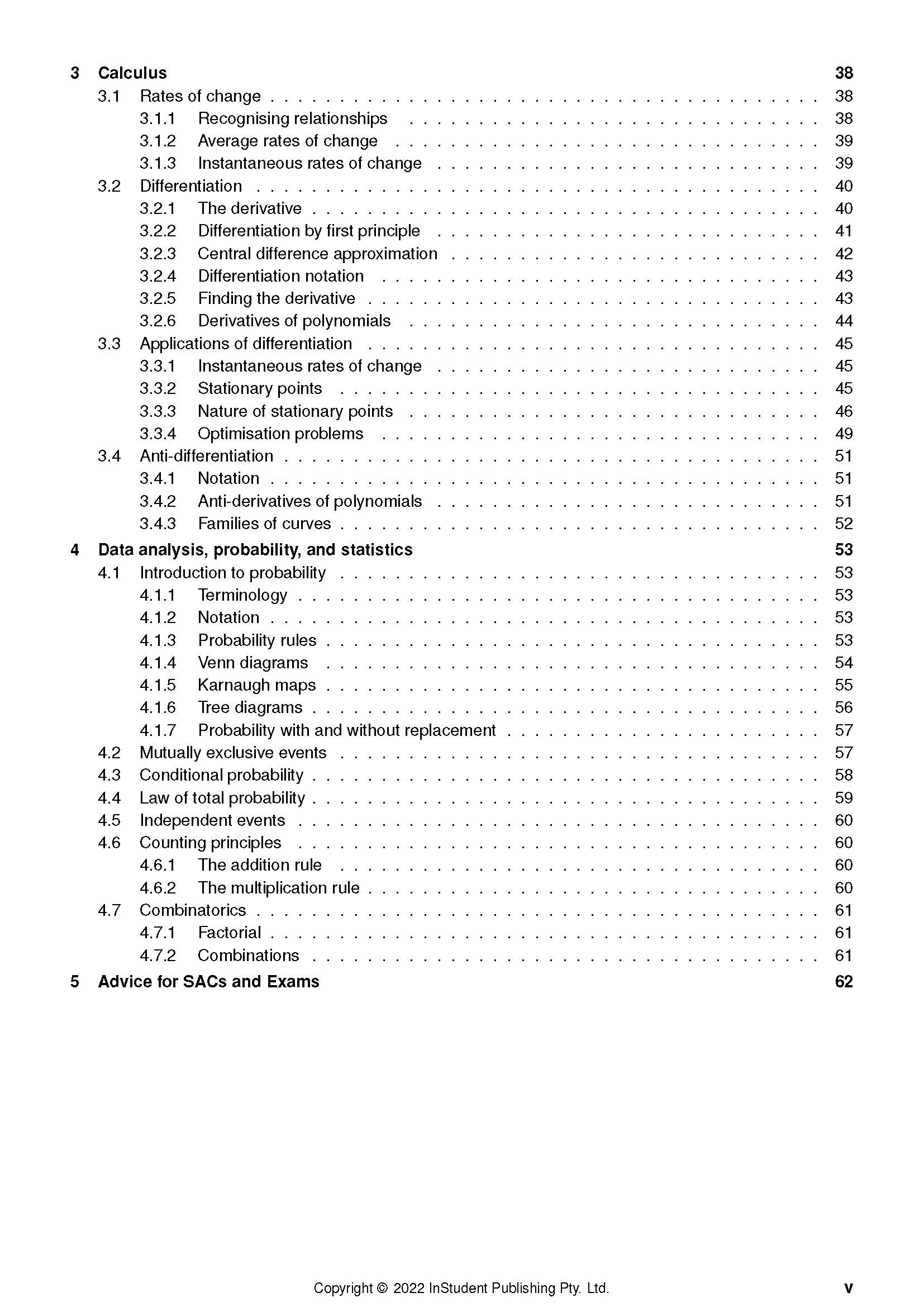 ATAR Notes VCE Maths Methods 1&2 Complete Course Notes (2024-2026)