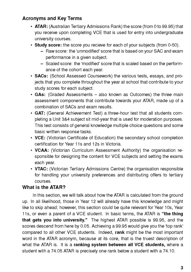 ATAR Notes VCE Survival Guide