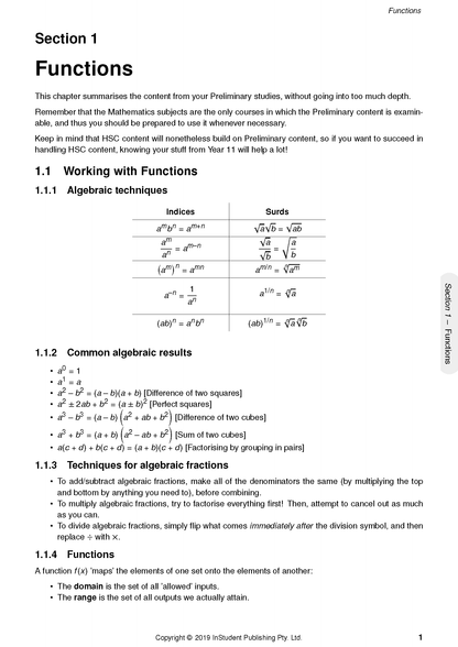 ATAR Notes HSC Year 12 Mathematics Advanced Complete Course Notes