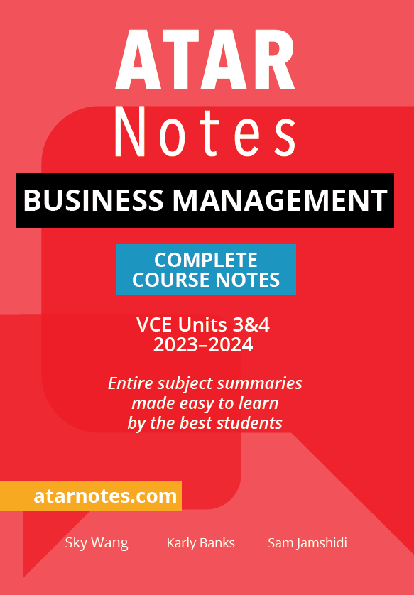 ATAR Notes VCE Business Management 3&4 Notes (2023-2024)