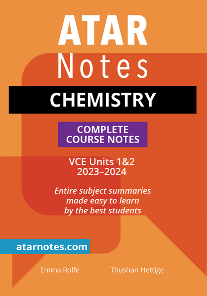 ATAR Notes VCE Chemistry 1&2 Notes (2023-2024)