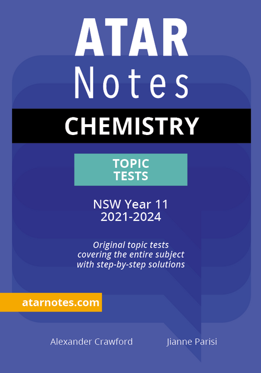 ATAR Notes HSC Year 11 Chemistry Topic Tests
