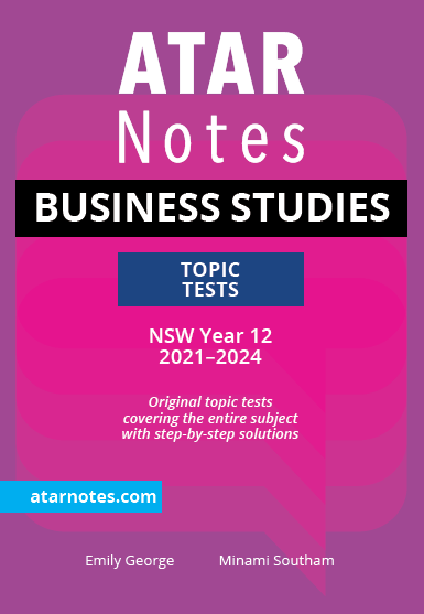 ATAR Notes HSC Year 12 Business Studies Topic Tests