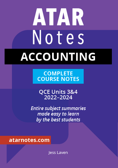 ATAR Notes QCE Accounting 3&4 Notes
