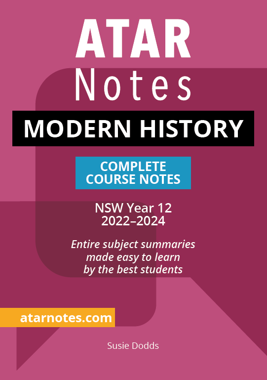 ATAR Notes HSC Year 12 Modern History Complete Course Notes