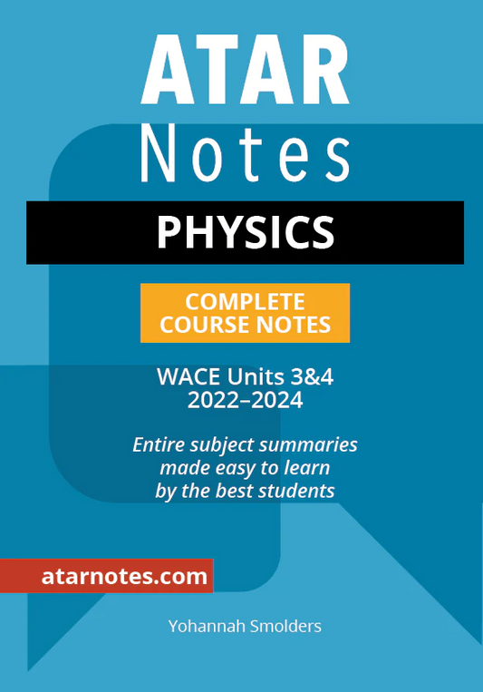 ATAR Notes WACE Year 12 Physics 3&4 Notes (2022-2024)